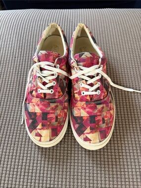 Bucket Feet Geometric Pink Multi Sneakers
